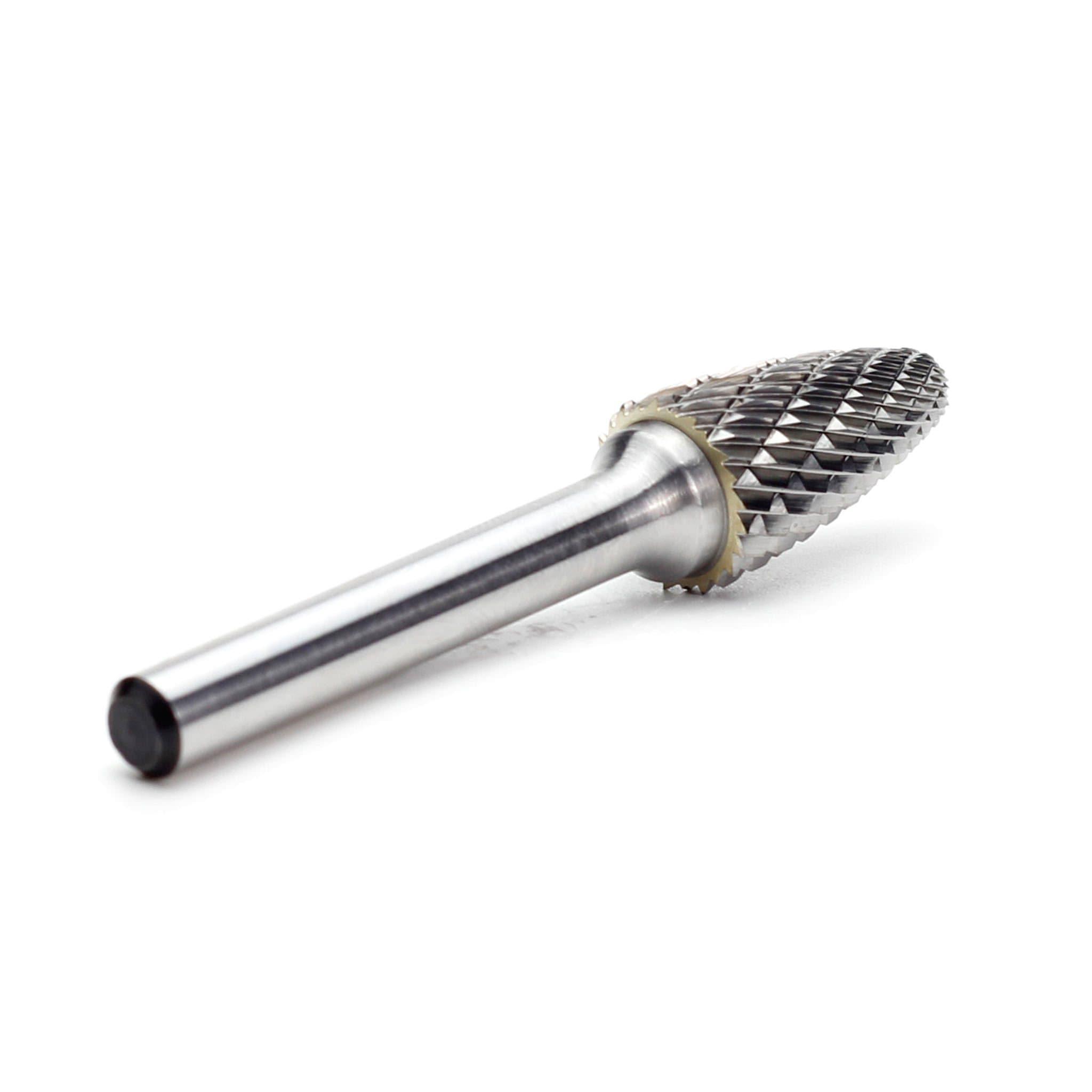 Carbide Burr SF-5 Tree Radius End OMNI Range Head D 1/2 x 1L ,1/4 Shank, 2-3/4 Inch Full Length Supply