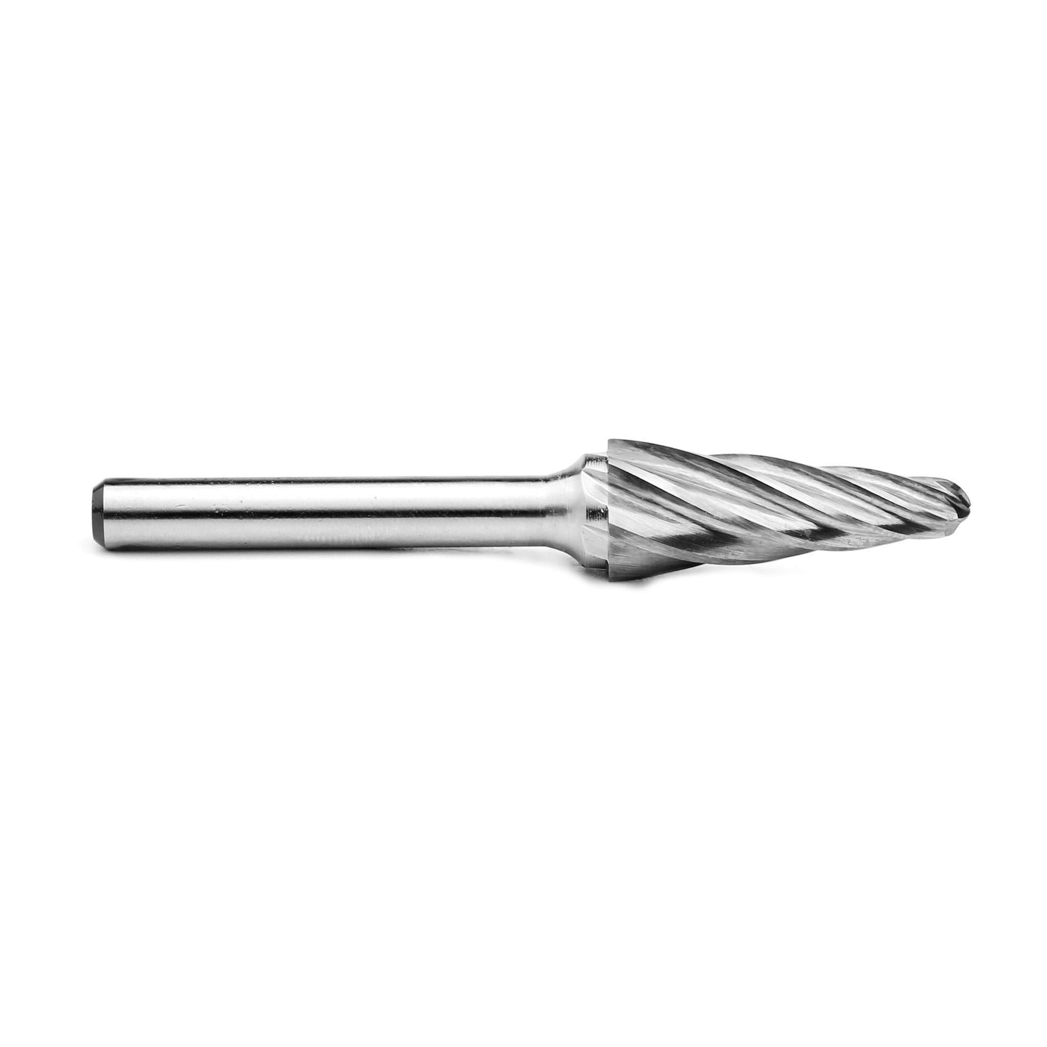 Carbide Burr SL-4NF Cone Radius End ALUMIN Range Head D 1/2 x 1L ,1/4 Shank, 2-3/4 Inch Full Length Online
