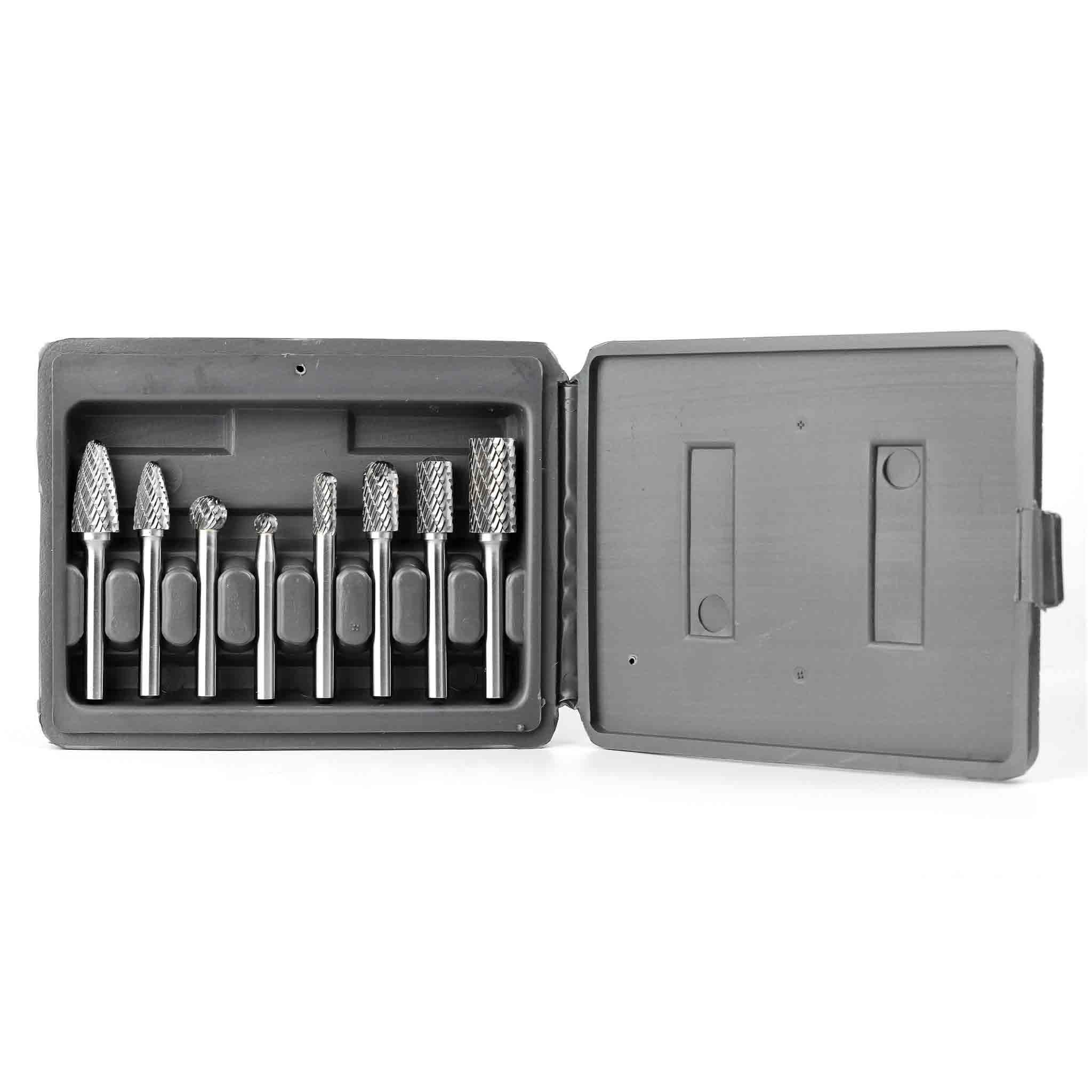 Carbide Burrs Set OMNI Range 1/4 Shank, 8Pcs Supply