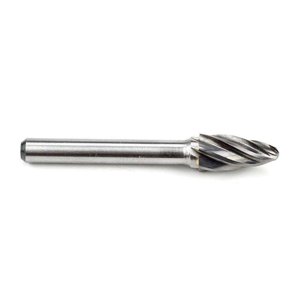 Carbide Burr SF-3NF Tree Radius End ALUMIN Range Head D 3/8 x 3/4L, 1/4 Shank, 2-1/2 Inch Full Length Sale