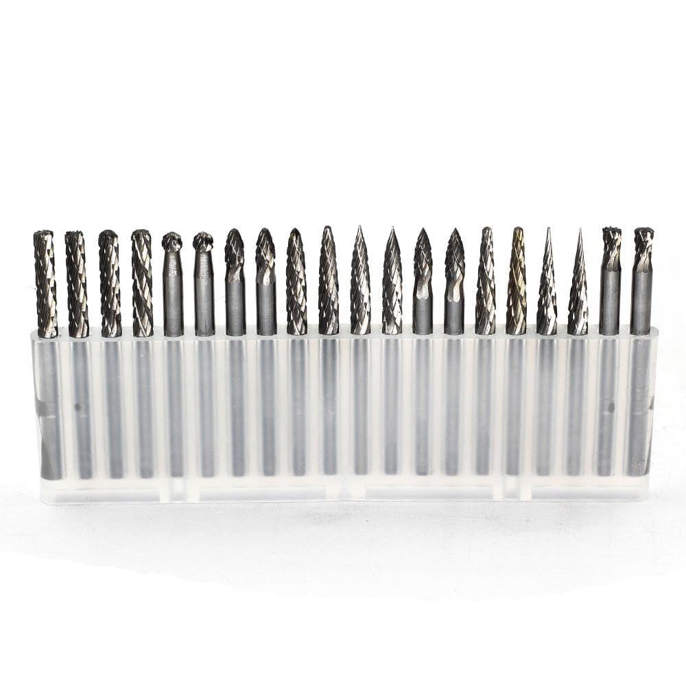 Carbide Burrs Set Carvepro Range 3mm(1/8in.) Shank, 20Pcs Hot on Sale