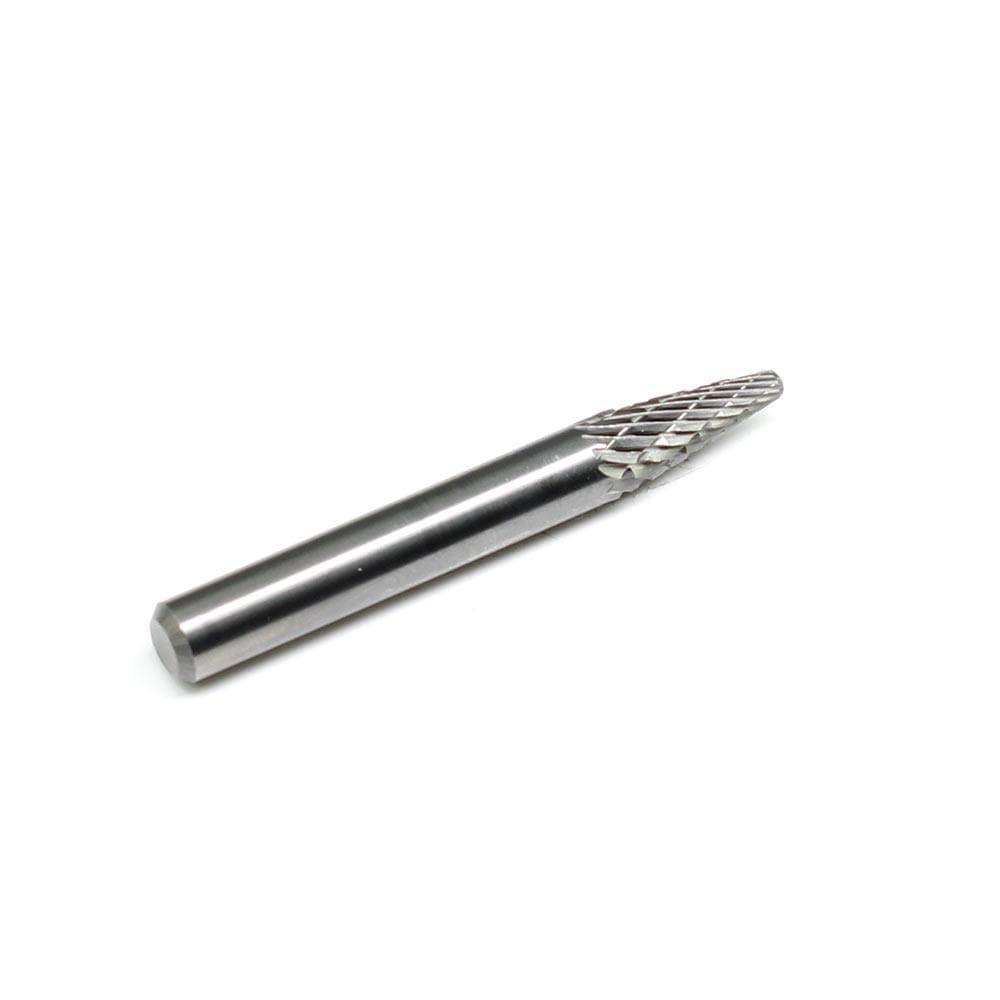 Carbide Burr SL-1 Cone Radius End OMNI Range Head D 1/4 x 5/8L, 1/4 Shank, 2-3/8 Inch Full Length Online now