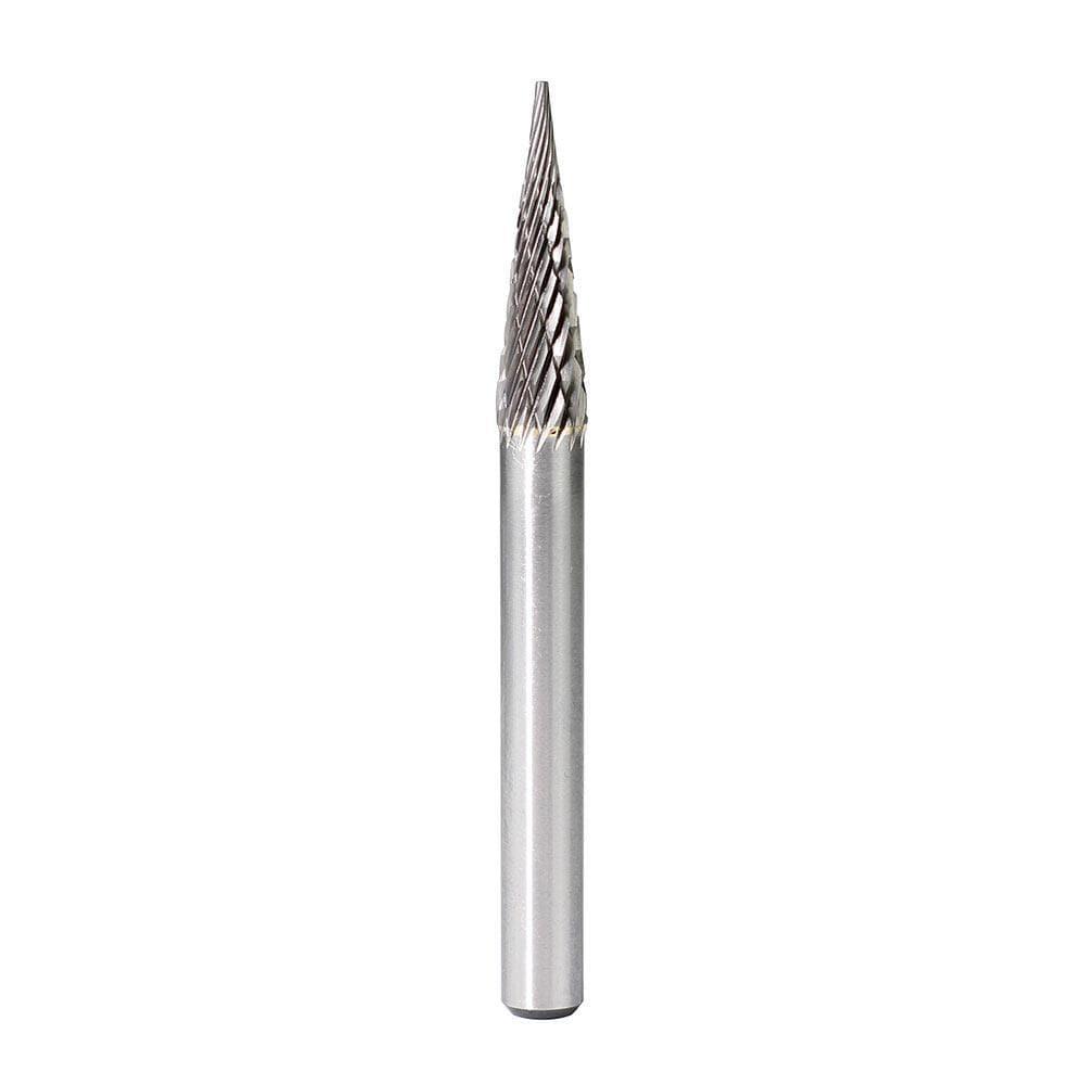 Carbide Burr SM-3 Cone Pointed Shape OMNI Range Head D 1/4 x 1L, 1/4 Shank, 2 Inch Full Length Fashion
