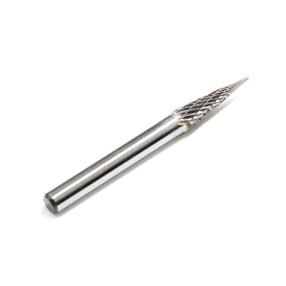 Carbide Burr SM-3 Cone Pointed Shape OMNI Range Head D 1/4 x 1L, 1/4 Shank, 2 Inch Full Length Fashion