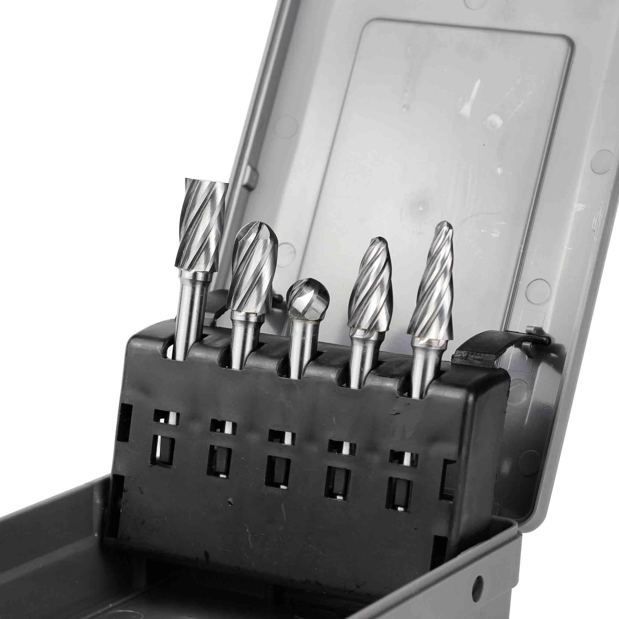 Carbide Burrs Set ALUMIN Range 1/4 Shank, 5Pcs Sale
