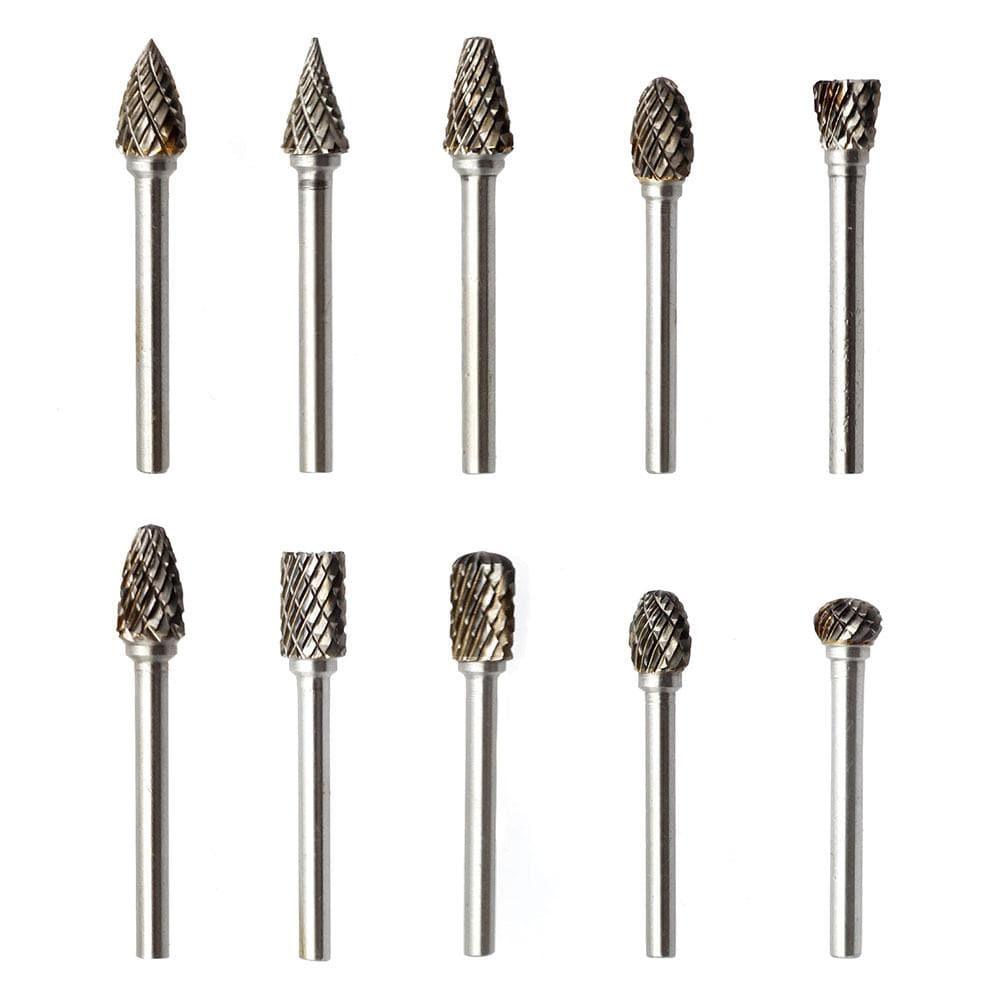 Carbide Burrs Set Carvepro Range 3mm(1/8in.) Shank, 10Pcs Online Hot Sale
