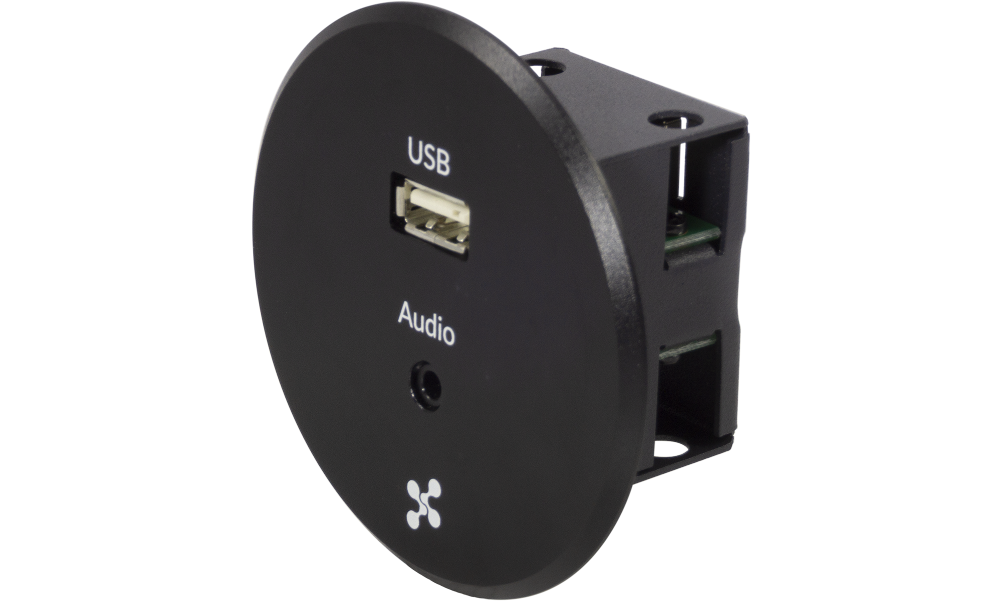 Techlogix Networx TL-TI-USBAUD USB & stereo audio pass-through table insert Online