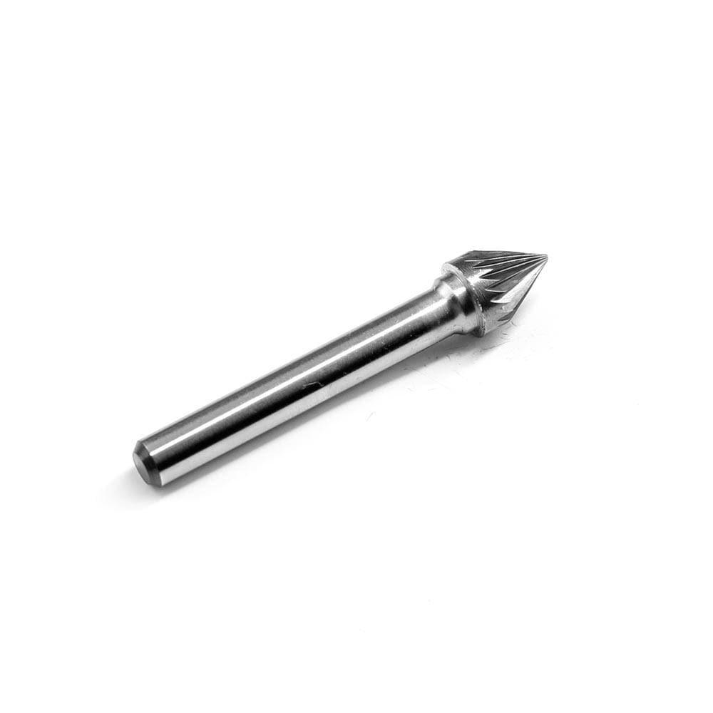 Carbide Burr SJ-3 Cone 60° OMNI Range Head D 3/8 x 5/16L, 1/4 Shank, 2-1/5 Inch Full Length Online Sale