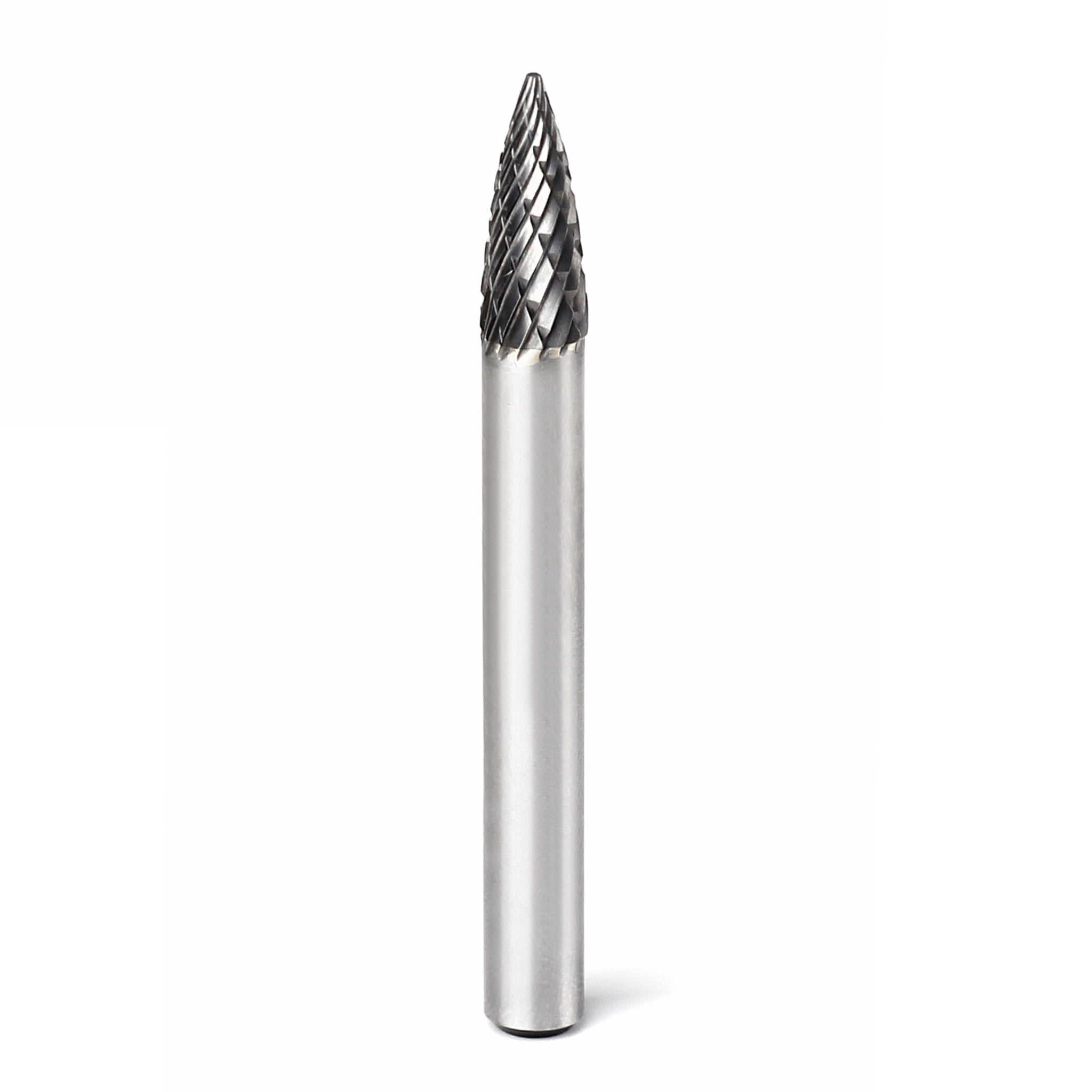 Carbide Burr SG-1 Point Tree Shape OMNI Range Head D 1/4 x 5/8L ,1/4 Shank, 2 Inch Full Length Sale