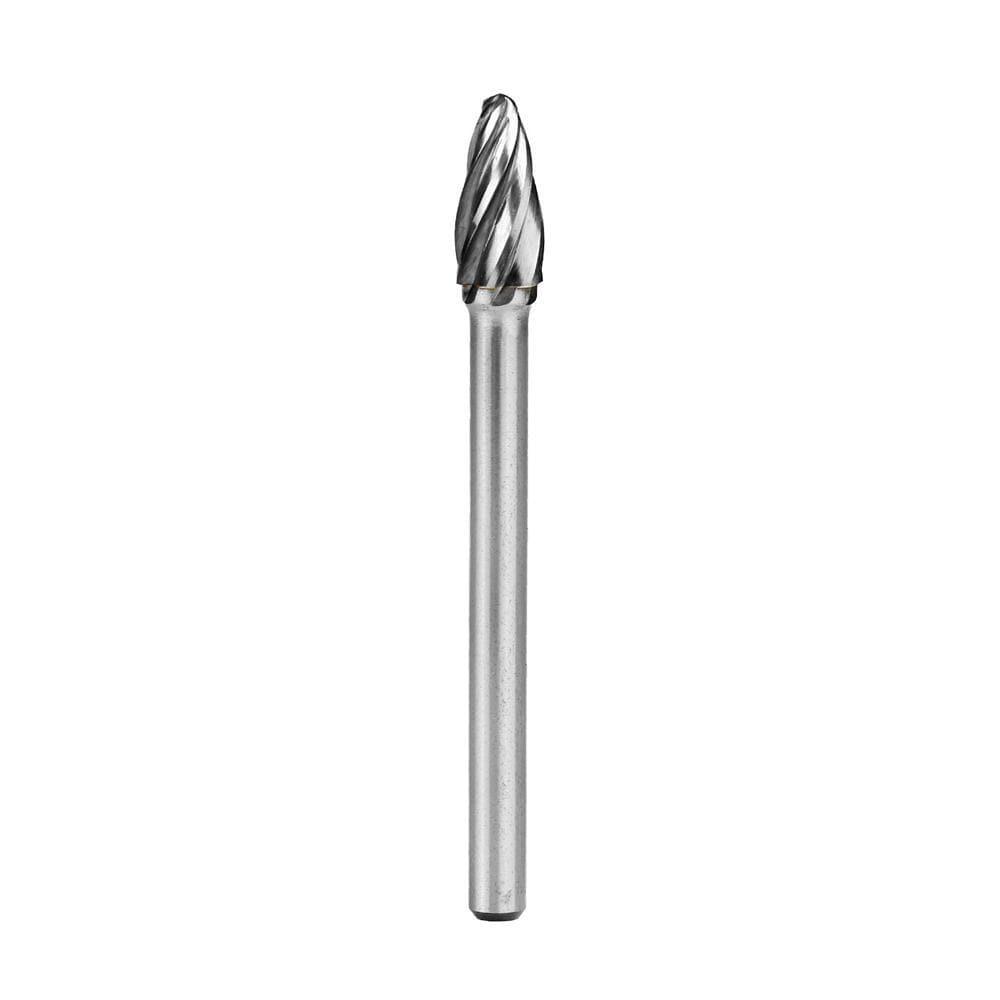 Carbide Burr SF-3NFL4 Tree Radius End ALUMIN Range Head D 3/8 x 3/4L, 1/4 Shank, 4-1/3 Inch Full Length Online Hot Sale