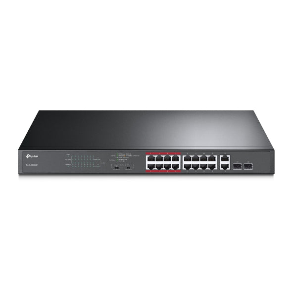 TP-Link TL-SL1218MP 16-Port 10/100Mbps + 2-Port Gigabit Unmanaged PoE Switch Sale