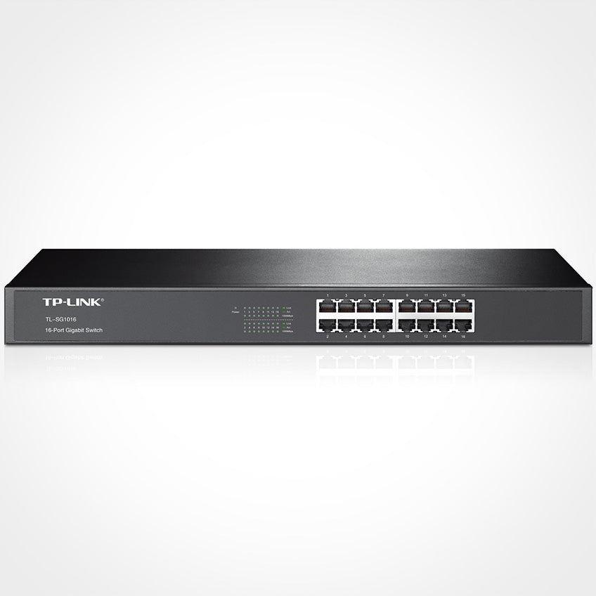 TP-Link TL-SG1016 16-Port Gigabit Rackmount 10/100/1000 Ethernet Switch Sale