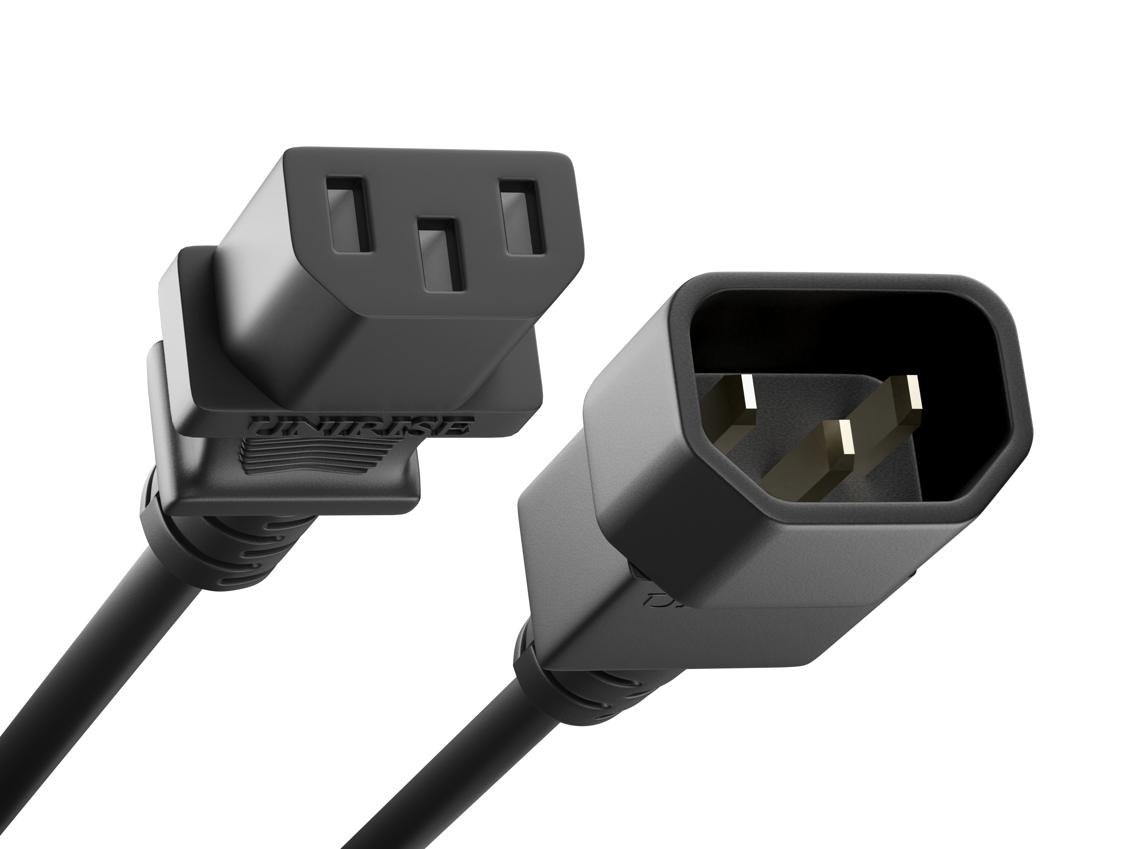 Unirise Data Center/PDU Power Cord, 10amp 250V SVT C13-C14 – Black Hot on Sale
