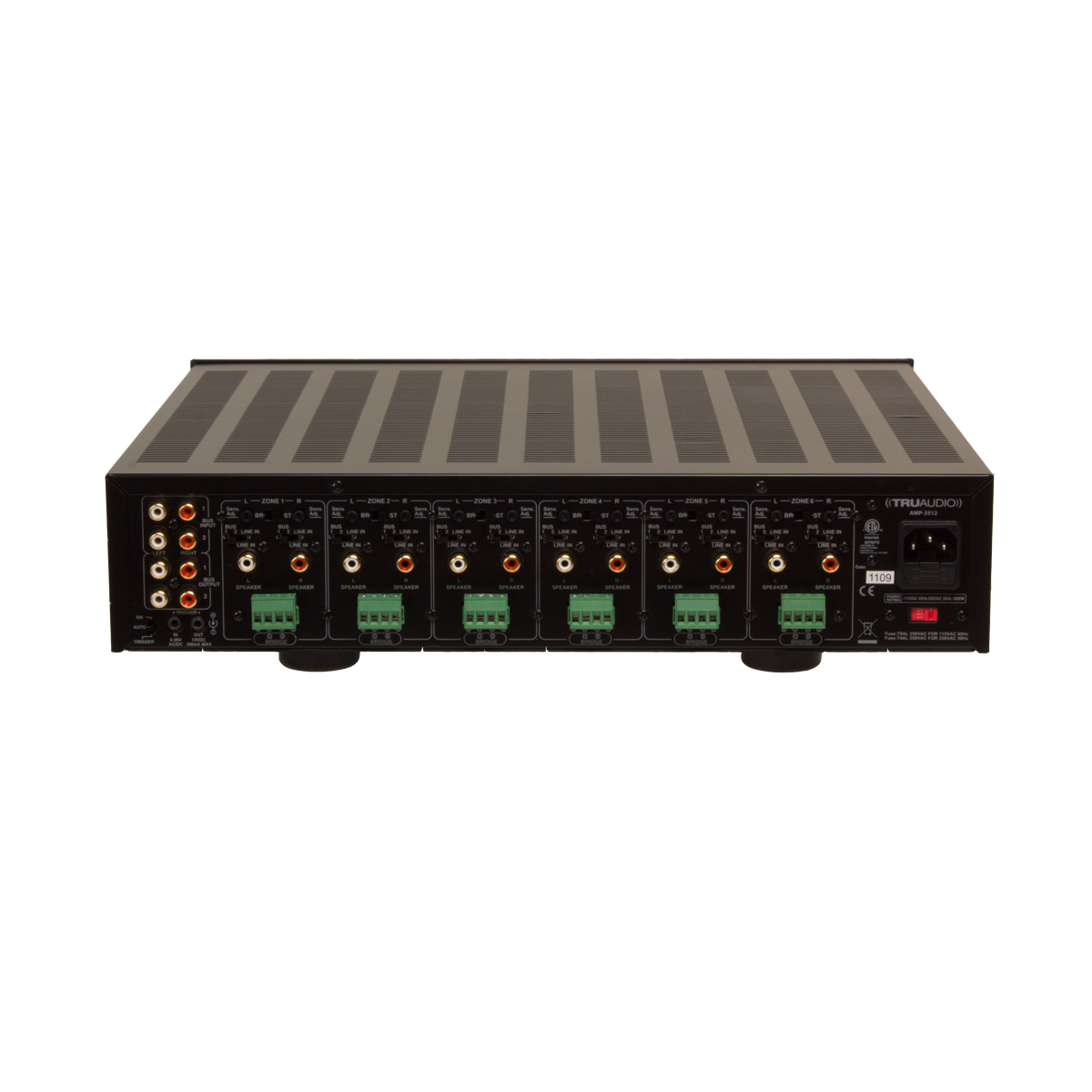 TruAudio 12-Channel, 35W Per Channel, 6 Zone Power Amplifier Hot on Sale