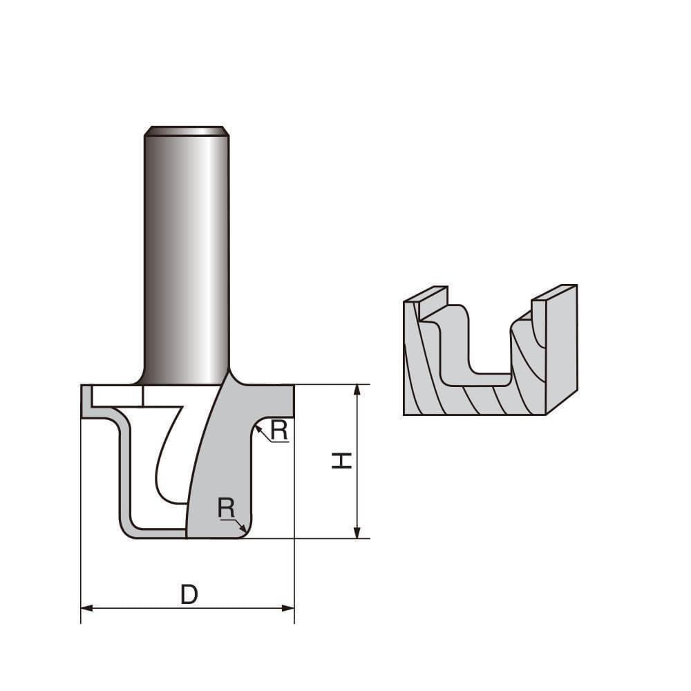 Classical Groove Router bit-0508 Fashion