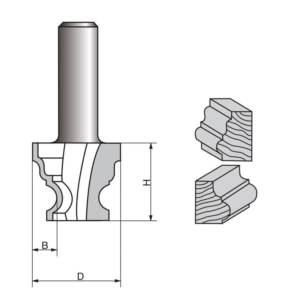 Classic Palace Pattern Router Bit Discount