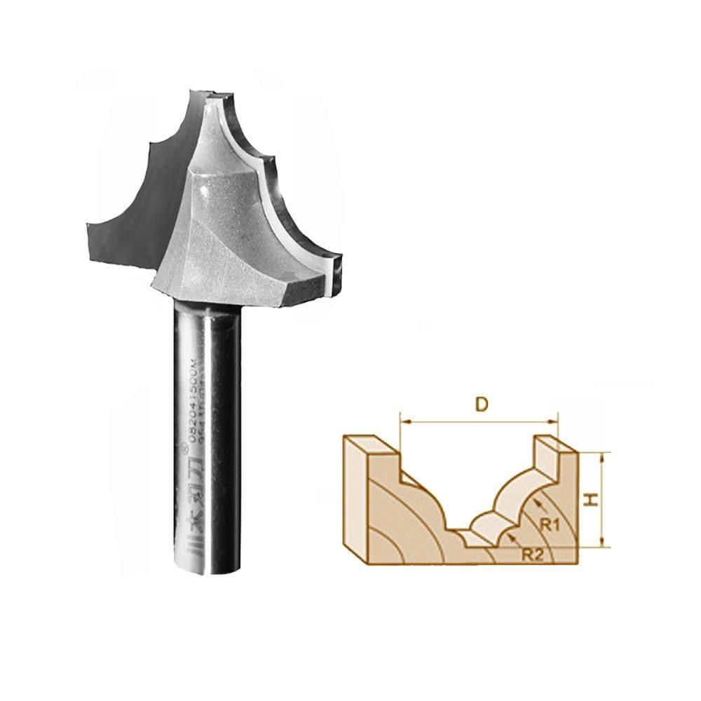 Double Round-Over Edging Router bit-0820M Supply