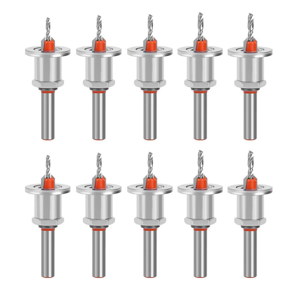 Countersink Drill Bit with Adjustable Depth Stop 10-Piece Set Online Sale