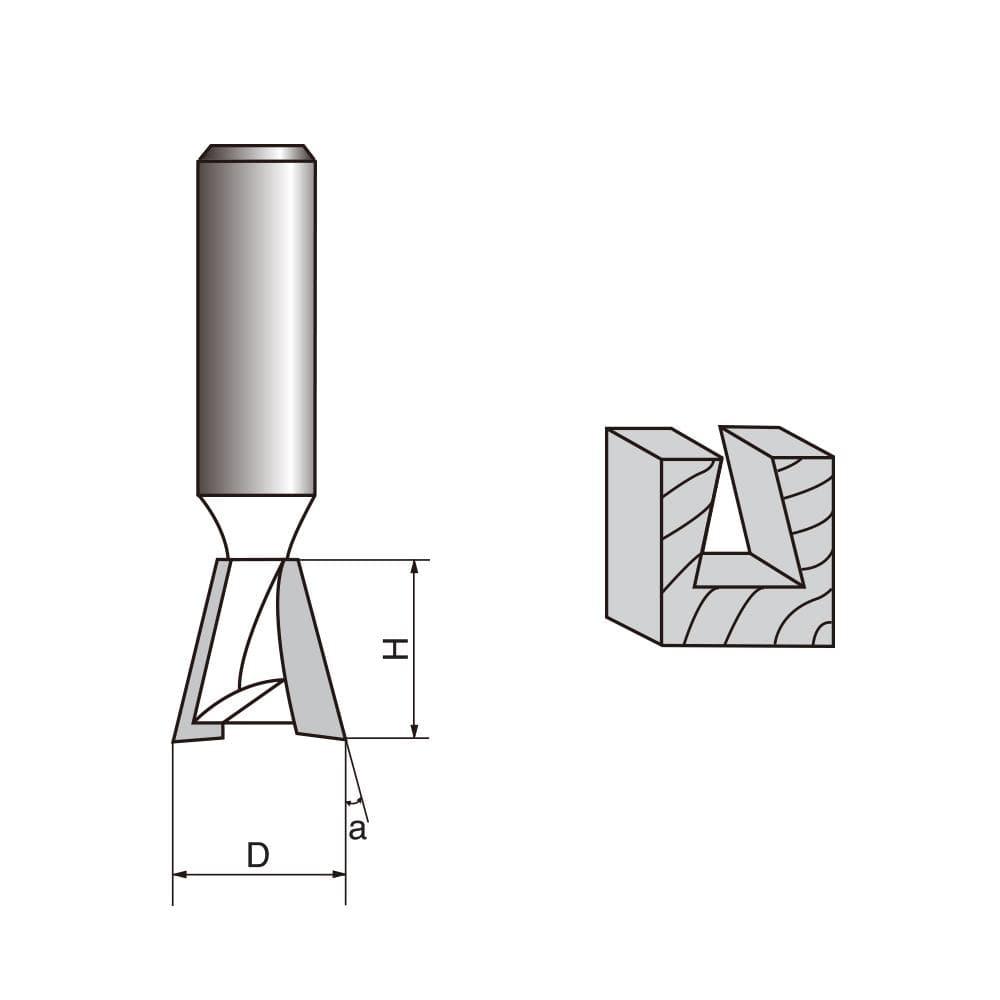 Dovetail Router Bit Set, 3 Pieces, 1/2 Inch Shank Sale