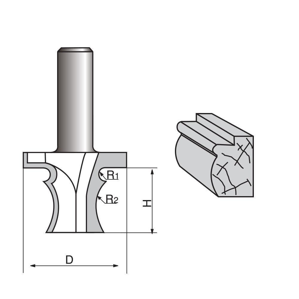Drawing line Router Bit Fashion