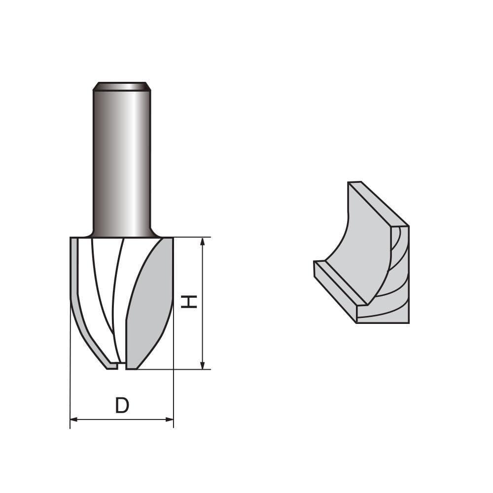 Cove Vertical Raised Panel Router bit Online Hot Sale