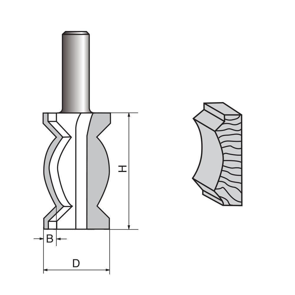 Crown Molding Router Bit-1009 Supply