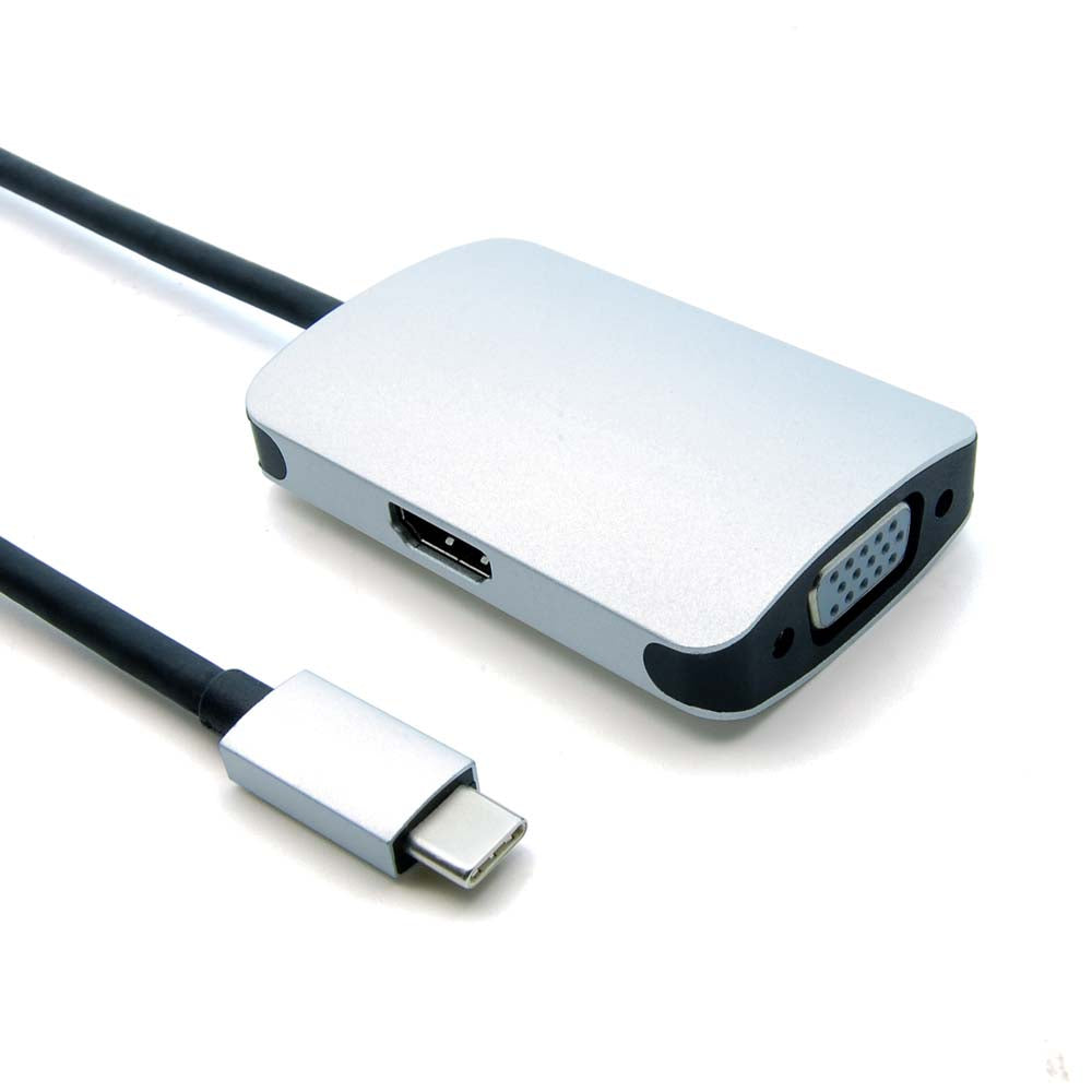 USB-C to VGA and HDMI Adapter – USB Type C Male to VGA/HDMI Female Online Hot Sale