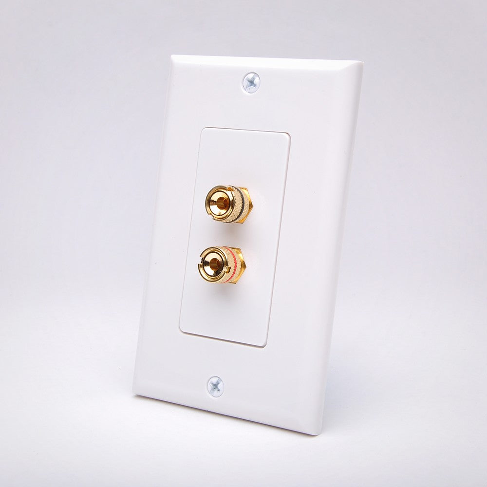 Vanco 28146W 1 Pair Binding Post Decor Wall Plate on Sale