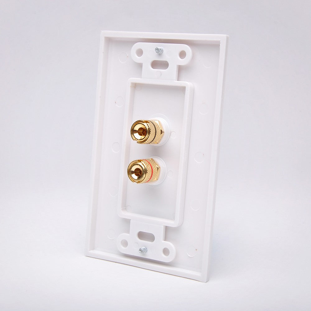 Vanco 28146W 1 Pair Binding Post Decor Wall Plate on Sale