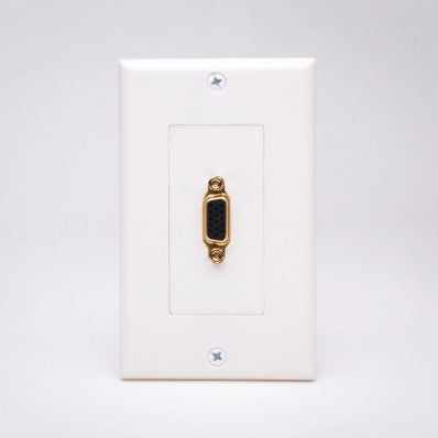 Vanco 281201 Slim Line VGA Decor Wall Plate Supply