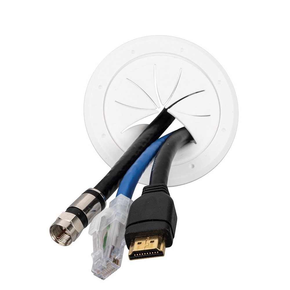 Vanco Spring Lock Cable Pass Through Wall Coverings Online Sale