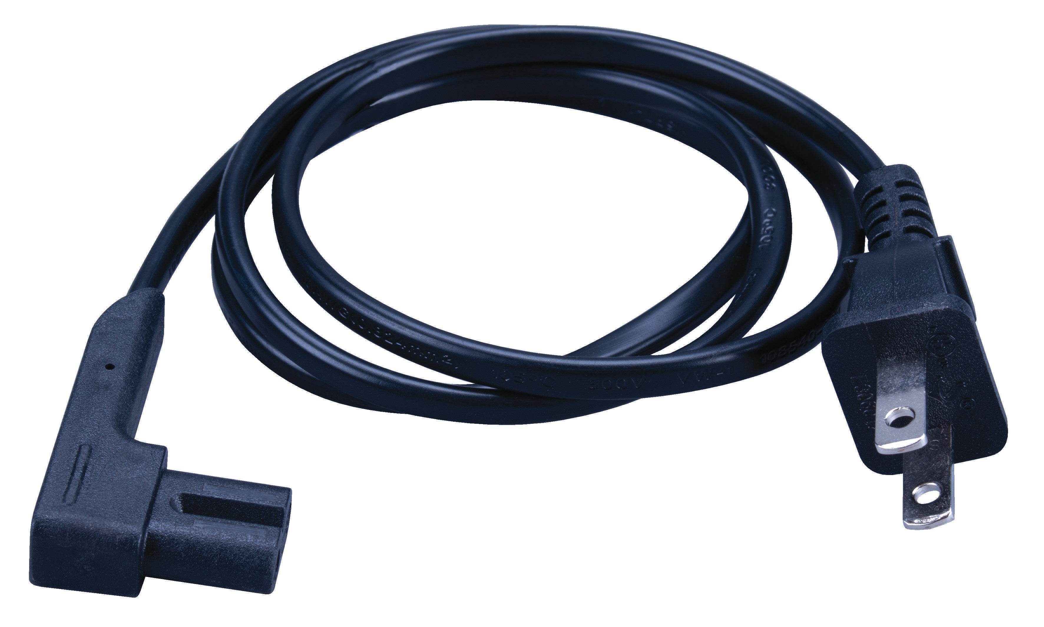 Vanco Right Angle Power Cord – 2 Prong, UL Listed (1.5-12ft) Online Sale