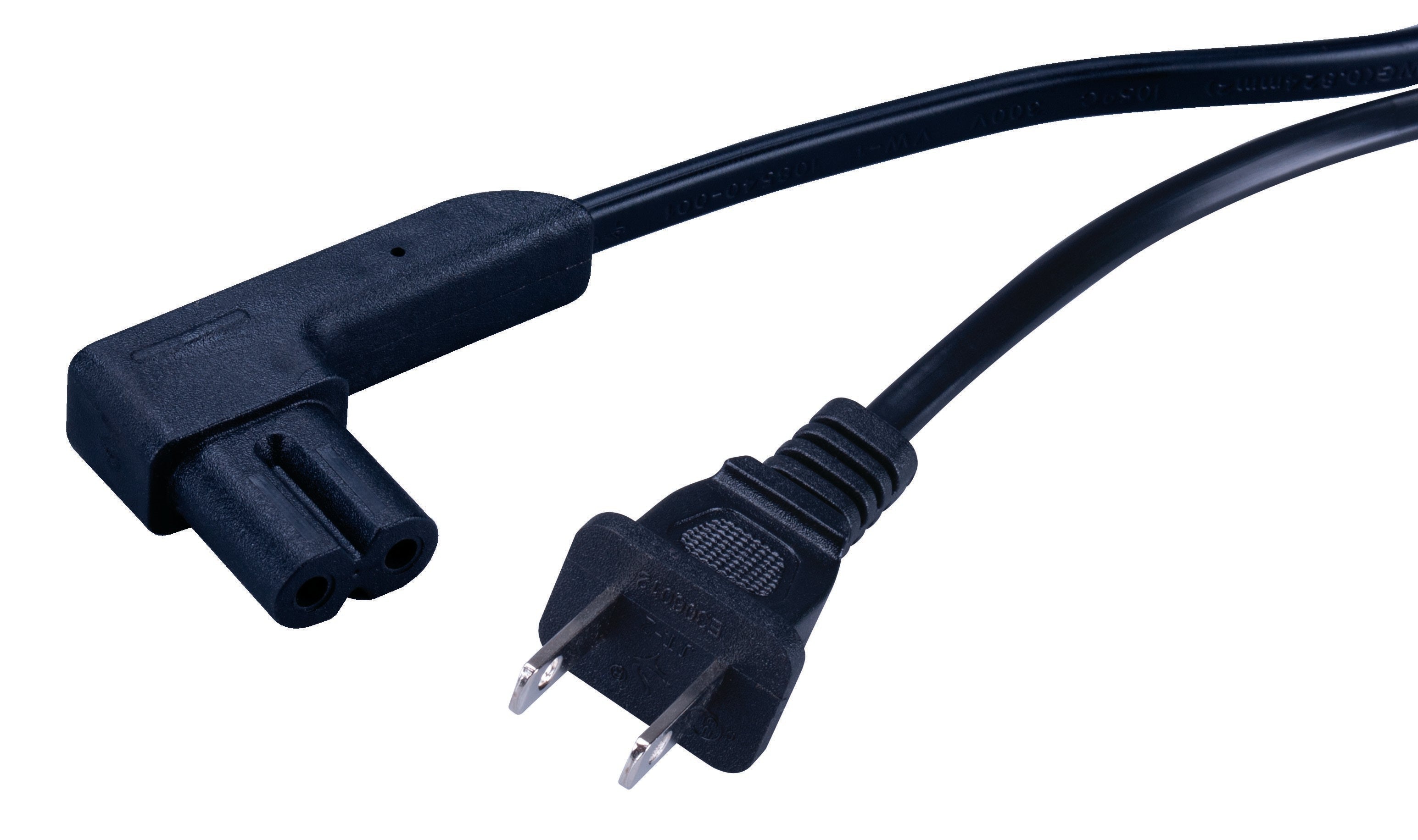 Vanco Right Angle Power Cord – 2 Prong, UL Listed (1.5-12ft) Online Sale