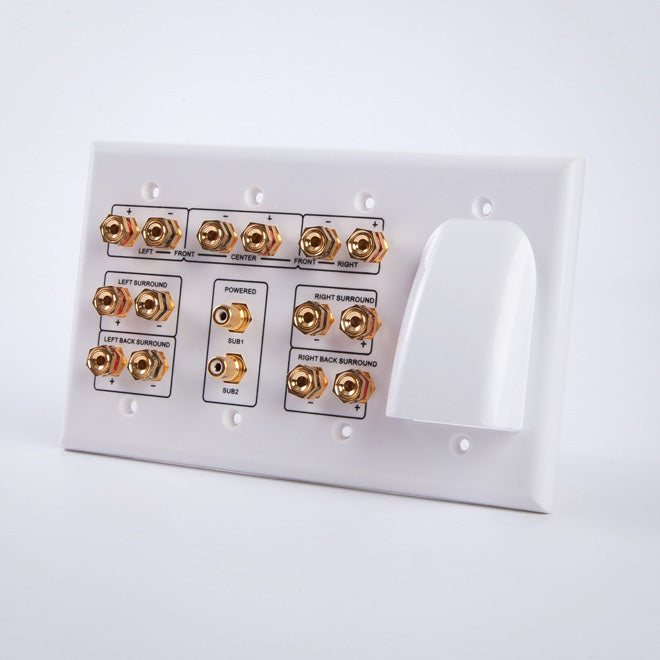 Vanco HTWP72BW 7.2 Home Theater Wall Plate w/ Bulk Cable on Sale