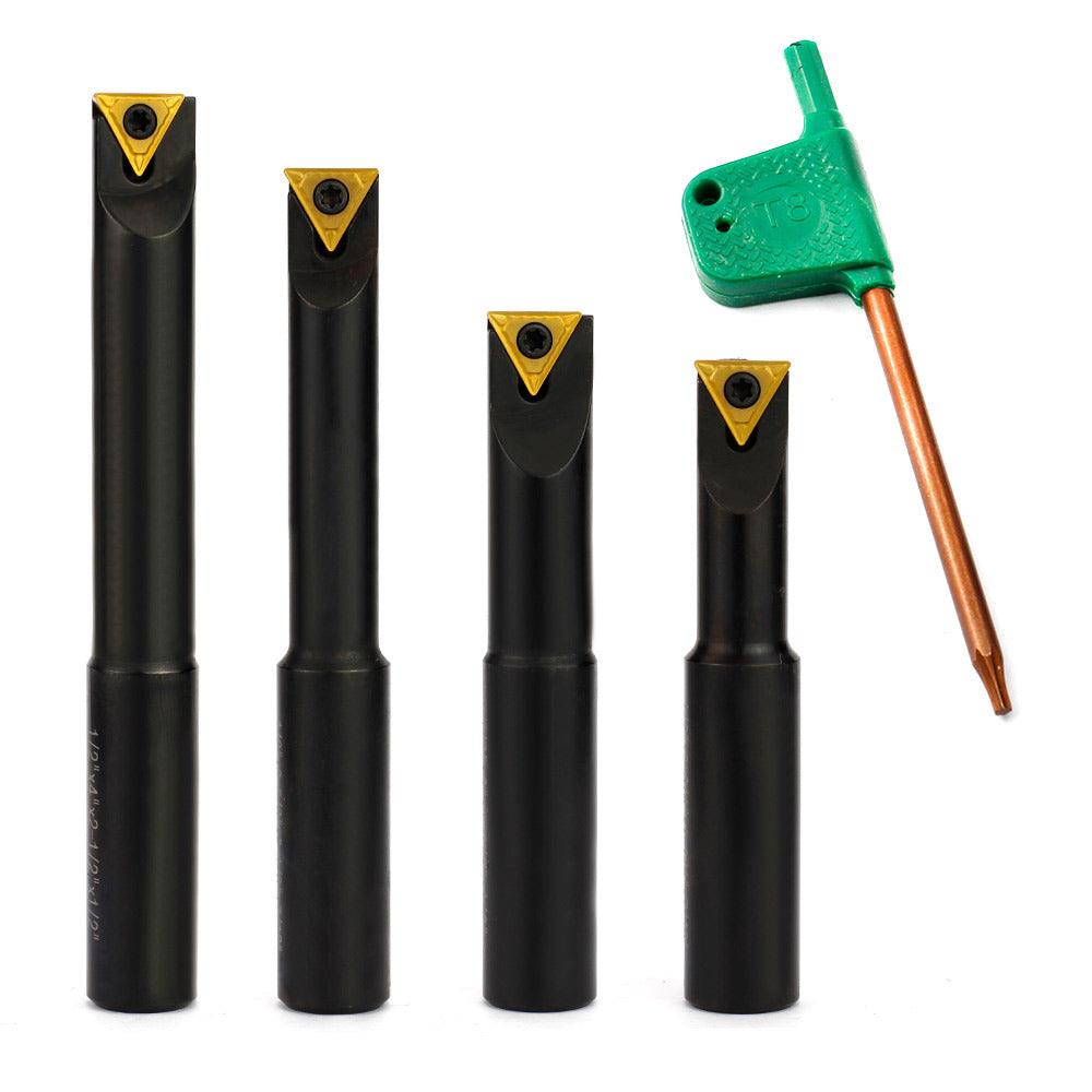 Indexable Boring Bar Set, 1/2Inch Shank, 4Pcs Supply