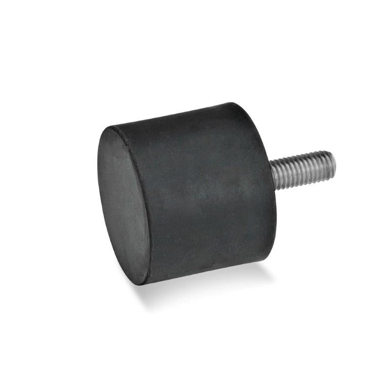 JW WINCO GN452-25-30-M6-S-55 RUBBER BUMPER STAINLESS, THREADED STUD Online Sale