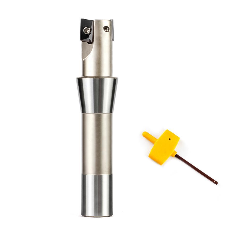 Indexable End Mill with APKT1604 Carbide Insert, 1in. Cutting Dia. x R8 Shank Online