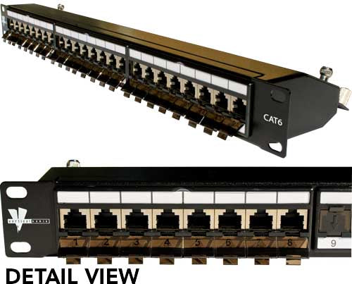 Vertical Cable Cat6 Shielded Patch Panel – Krone Type Online now