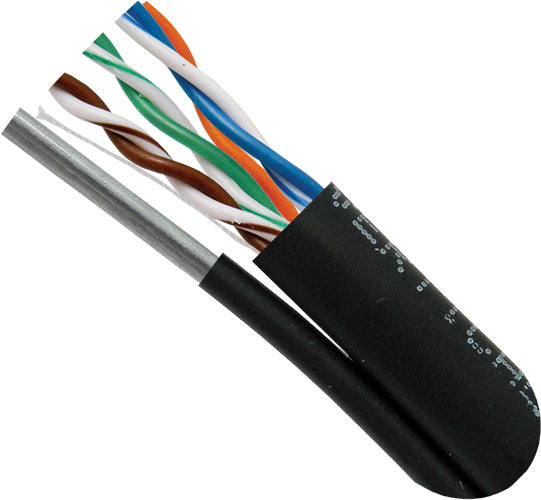 Vertical Cable CAT6, Outdoor Rated w/ Messenger, LLDPE Jacket, 23AWG, Solid – 1000ft Spool Online Hot Sale