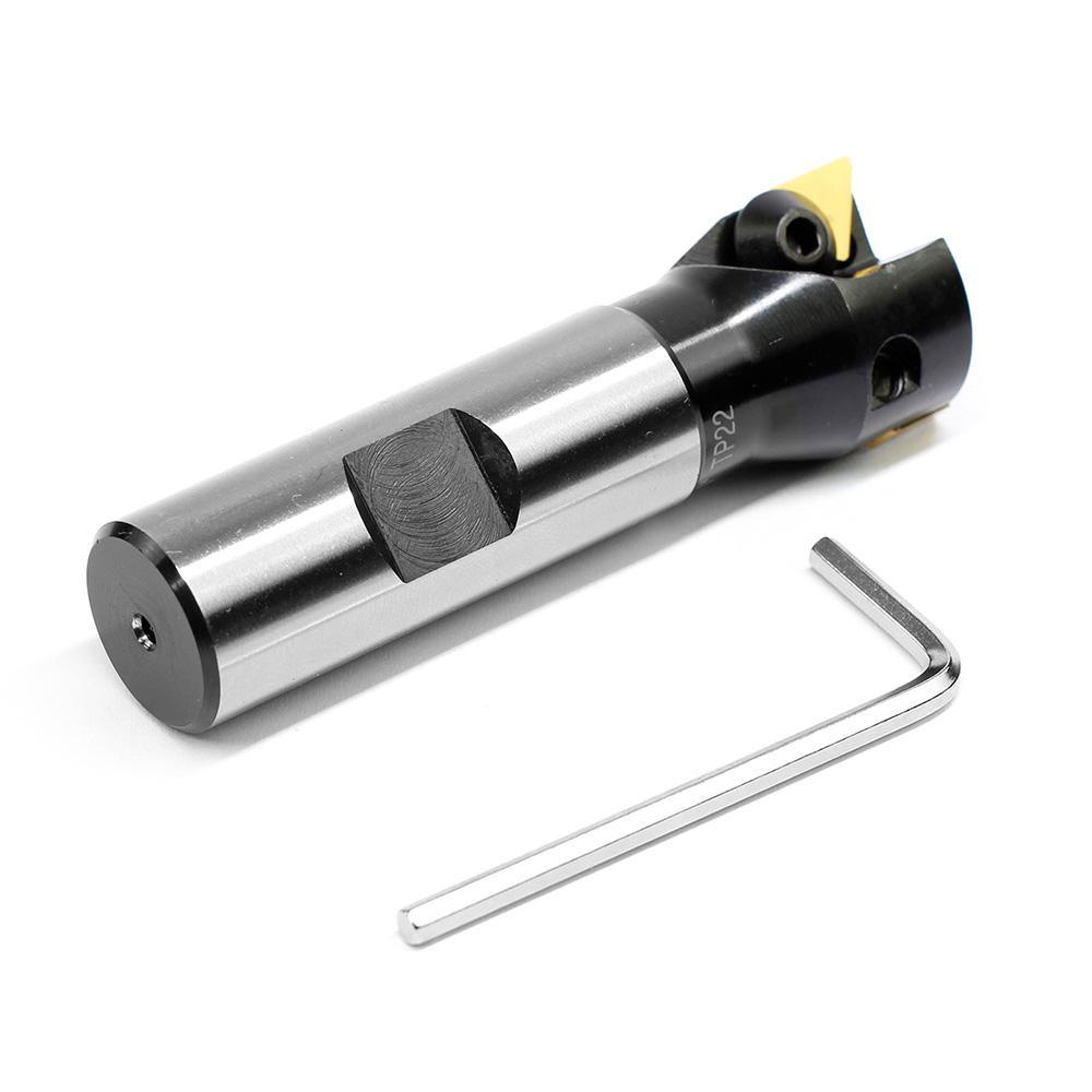 Indexable End Mill with TPG22 Carbide Insert, 1in. Cutting Dia. x 3/4in. Straight Shank Online now