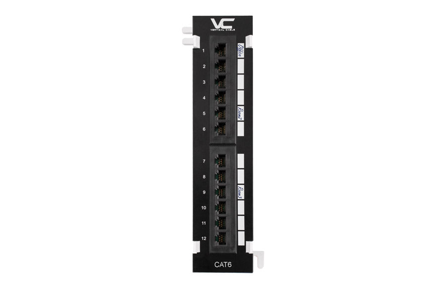 Vertical Cable Mini 12 Port CAT6 Patch Panel on Sale