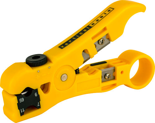 Vertical Cable Universal Stripping Tool | RG59, RG6, RG7, RG11, CATs, Flat Telephone Wire Online