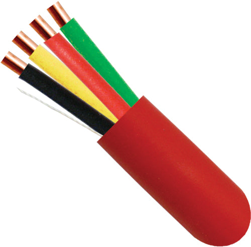 Vertical Cable Fire Alarm Cable, 22/4, Solid, Unshielded, FPLR (Riser), 500ft Coil Pack Online Sale