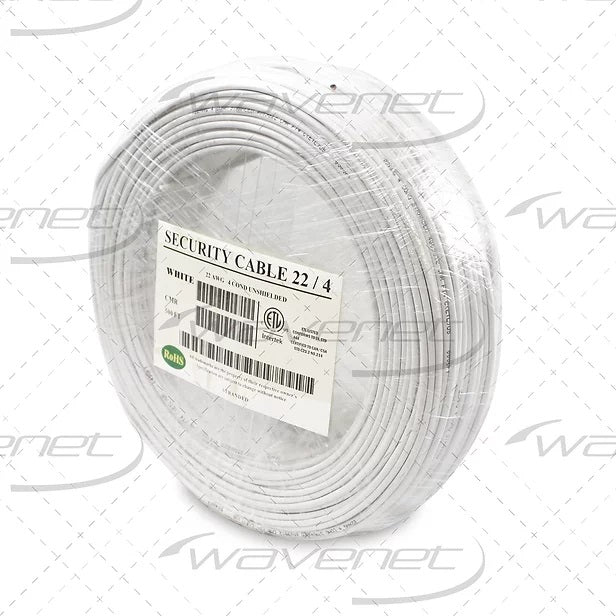 Wavenet 22AWG/4C Stranded Unshielded Riser (CMR) Security Cable (500-1000ft) Sale