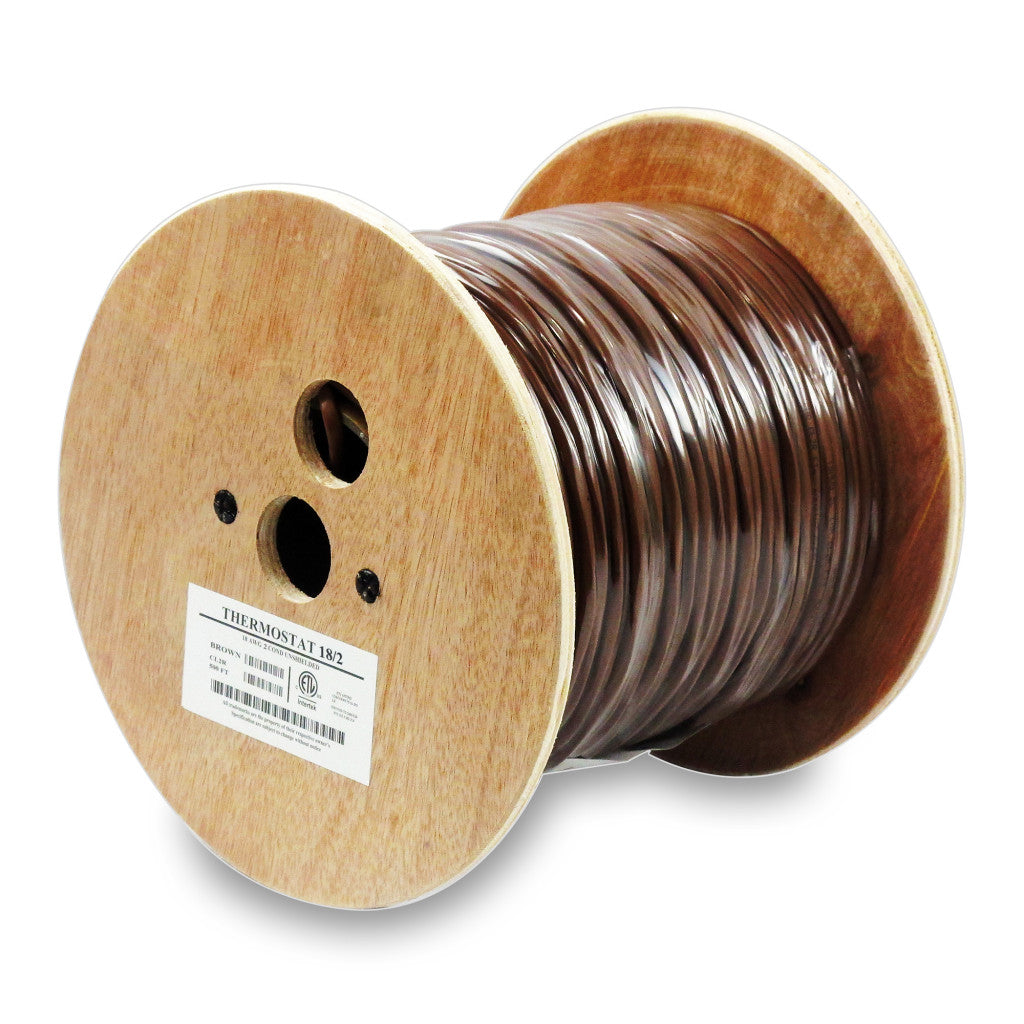 Wavenet 18/2 Thermostat Brown 500′ Reel, ETL Online