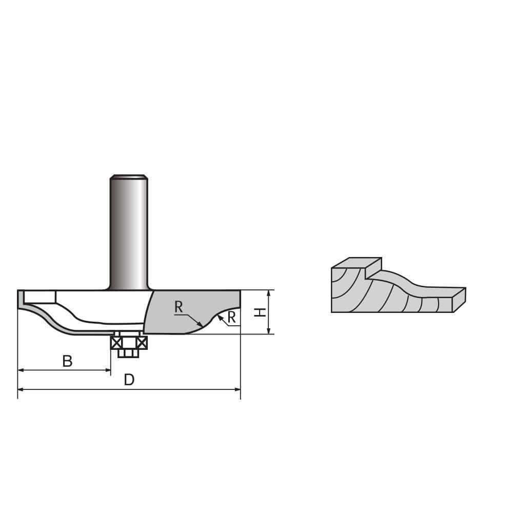 Ogee Raised Panel Router bit-1213 Sale