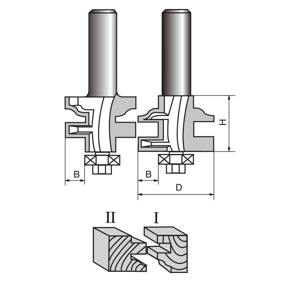 Ogee Stile and Rail Router Bit Set Online