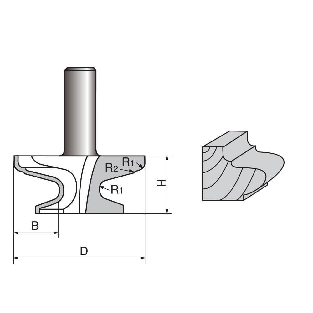 Palace Pattern Router Bit-1005 on Sale