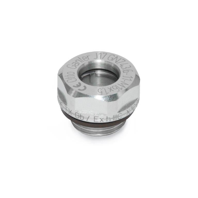 JW WINCO GN743.6-18-G3/4 OIL SIGHT GLASS ALUM ATEX EXPLOSION PROTECTION Supply