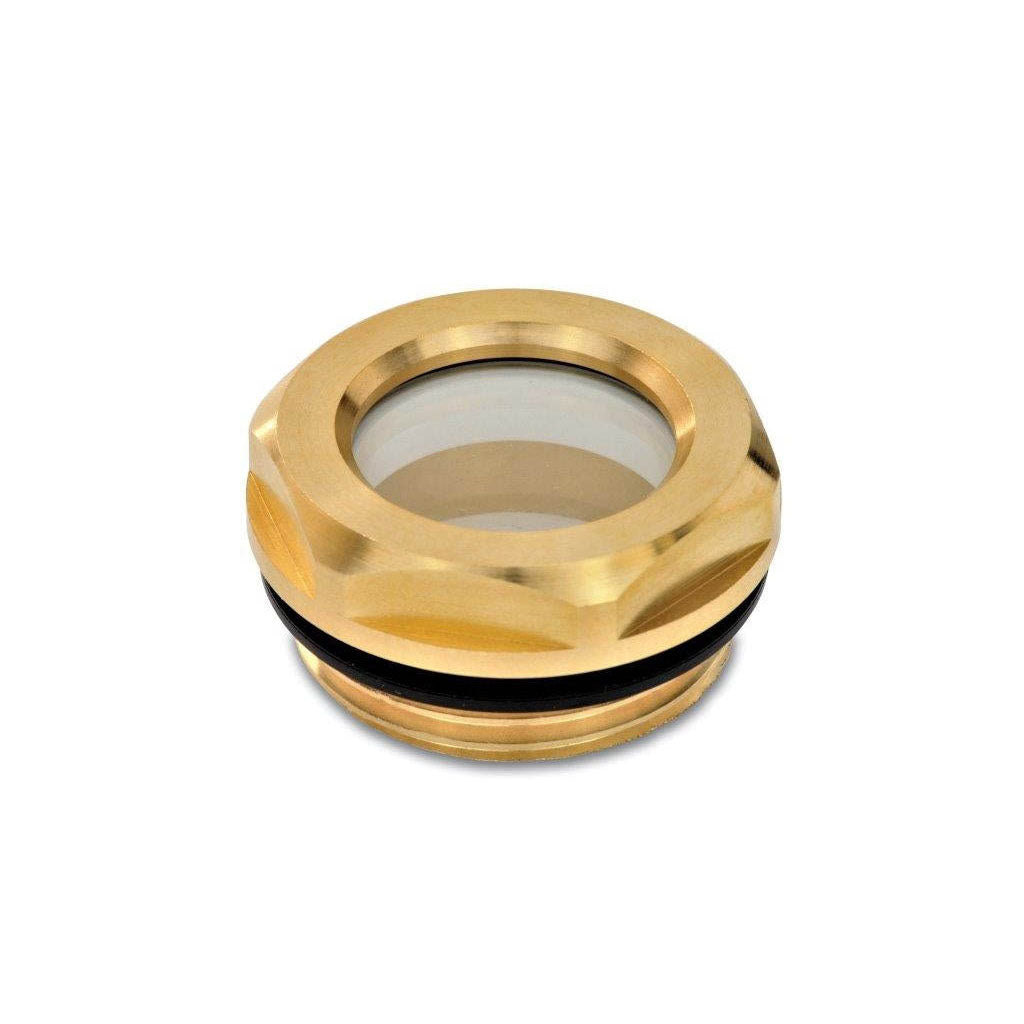 JW WINCO GN743.2-24-M33X1.5-B OIL SIGHT GLASS BRASS NATURAL GLASS TYPE B Supply